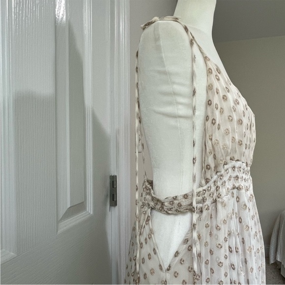 Free People Gold And Cream Maxi Dress - Picture 9 of 15